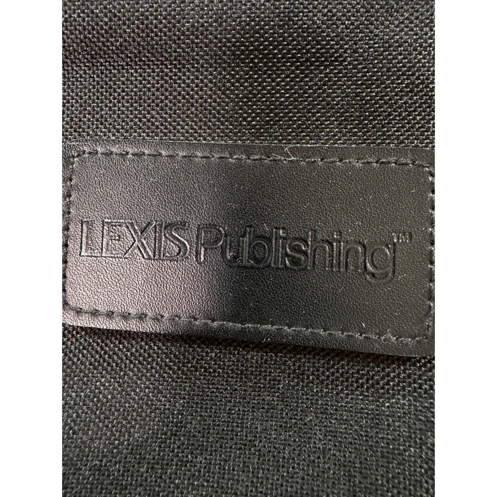 Leeds Lexis Publishing Black Canvas Messenger Computer Bag North West Zipper